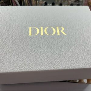 Dior Textured White Box with Gold Logo